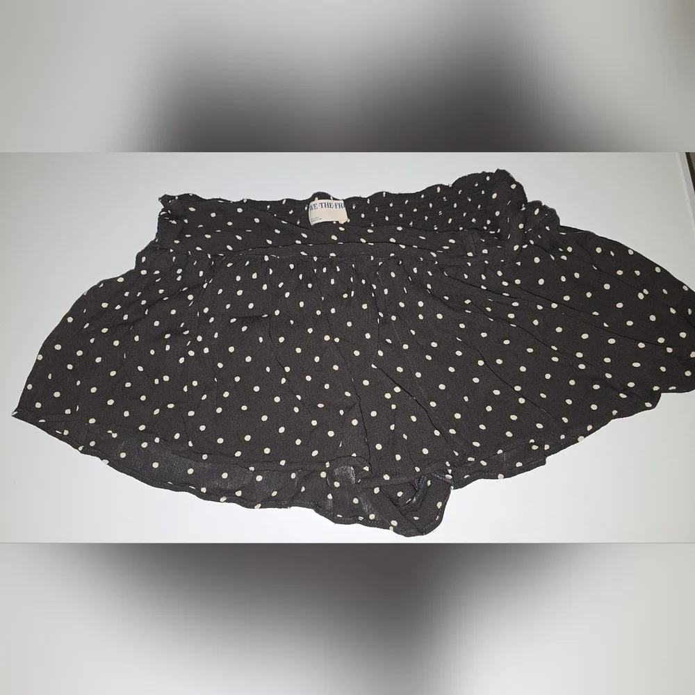 Free People We The Free Polka Dot Boho Smocked Shorts Flowy Mini Festival